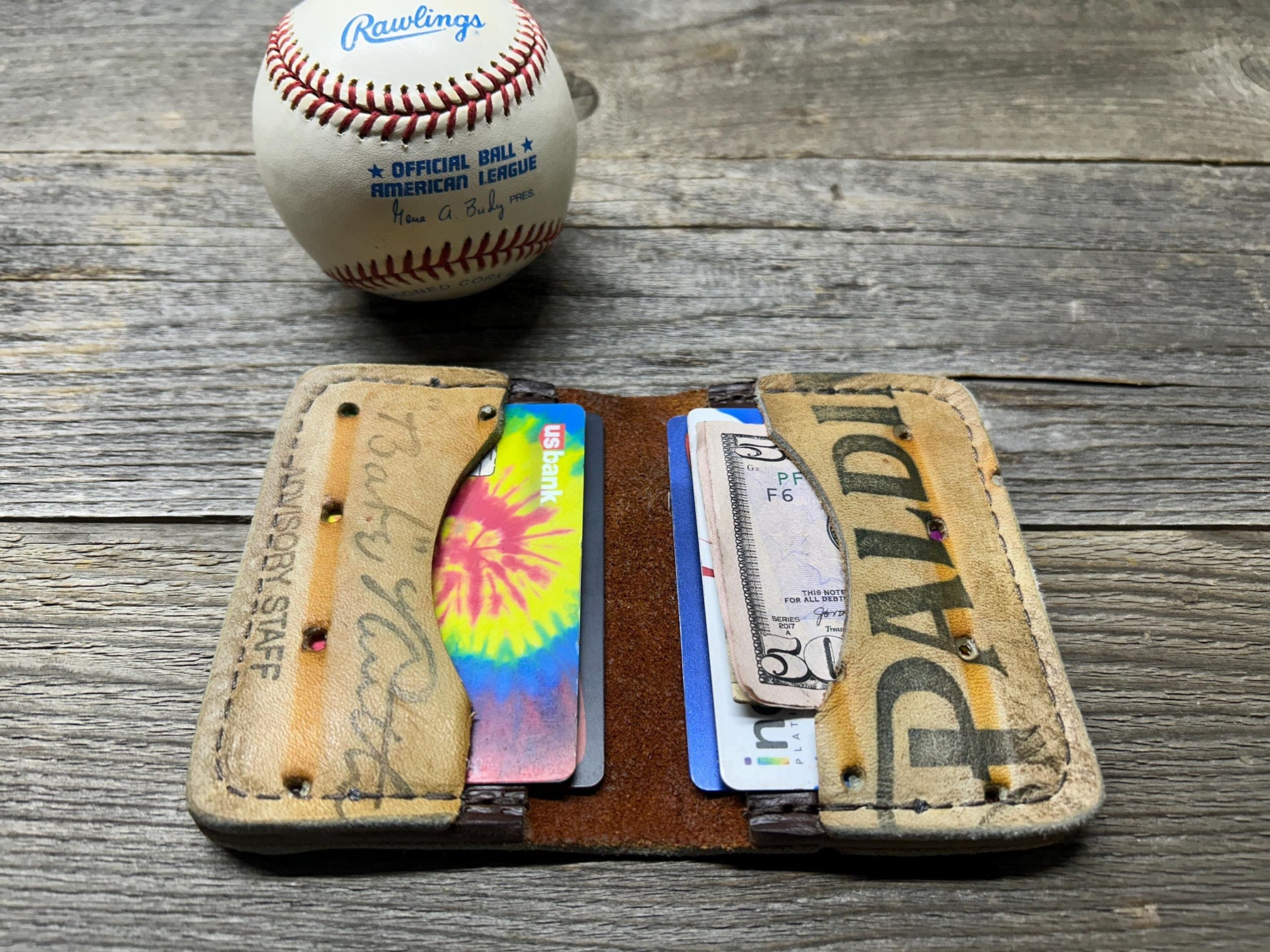 Vintage Spalding Babe Ruth Baseball Glove Wallet!!