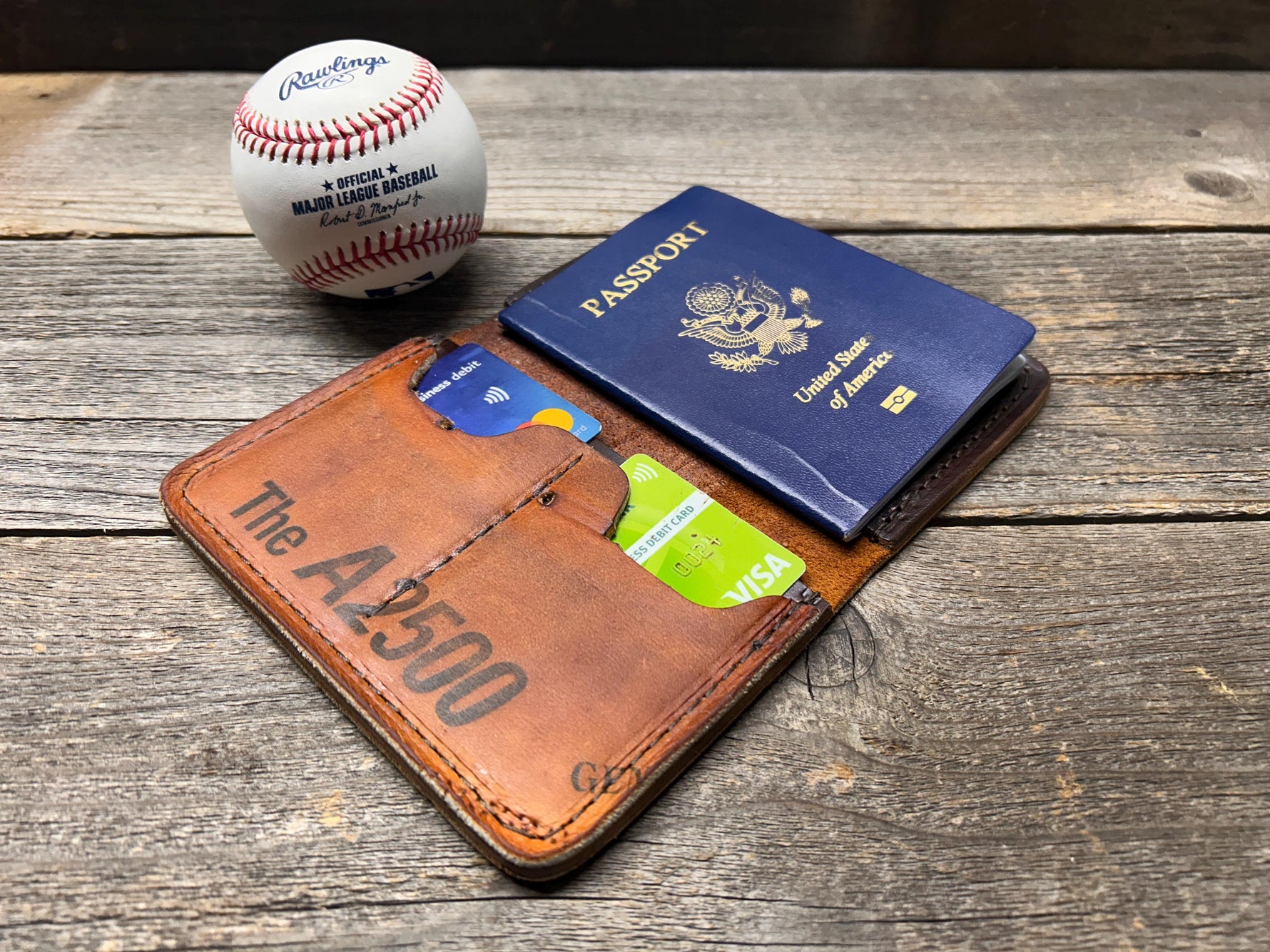 Vintage Wilson Baseball Glove Passport Cover!
