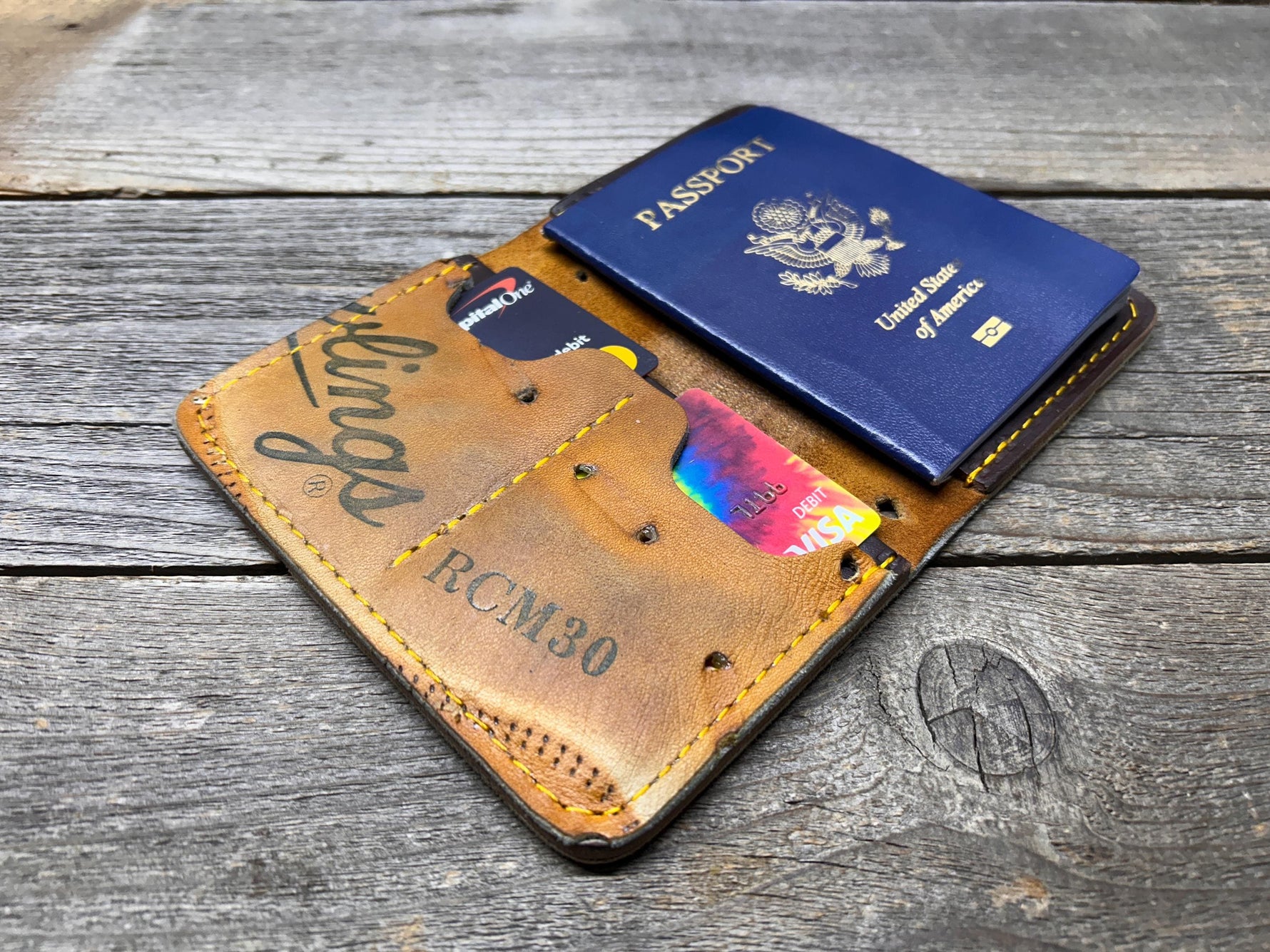 Vintage Rawlings Baseball Glove Passport Cover!