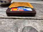 Top Loading Baseball Glove Wallet with Hidden 3rd Pocket!! Minimalist Front Pocket Wallet!