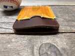 Top Loading Baseball Glove Wallet with Hidden 3rd Pocket!! Minimalist Front Pocket Wallet!