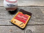 Rawlings Top Loading Baseball Glove Wallet with Hidden 3rd Pocket!! Minimalist Front Pocket Wallet!