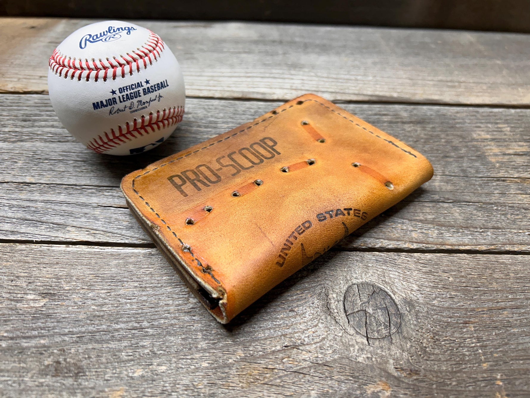 Vintage Mizuno Baseball Glove Passport Cover!