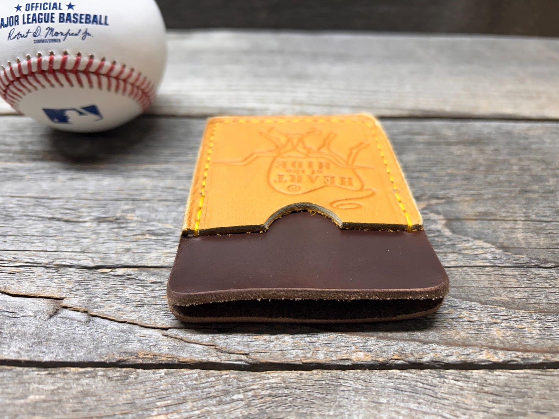 CLEARANCE Rawlings Heart of the Hide Horween Top Loading Baseball Glove Wallet with Hidden 3rd Pocket!!