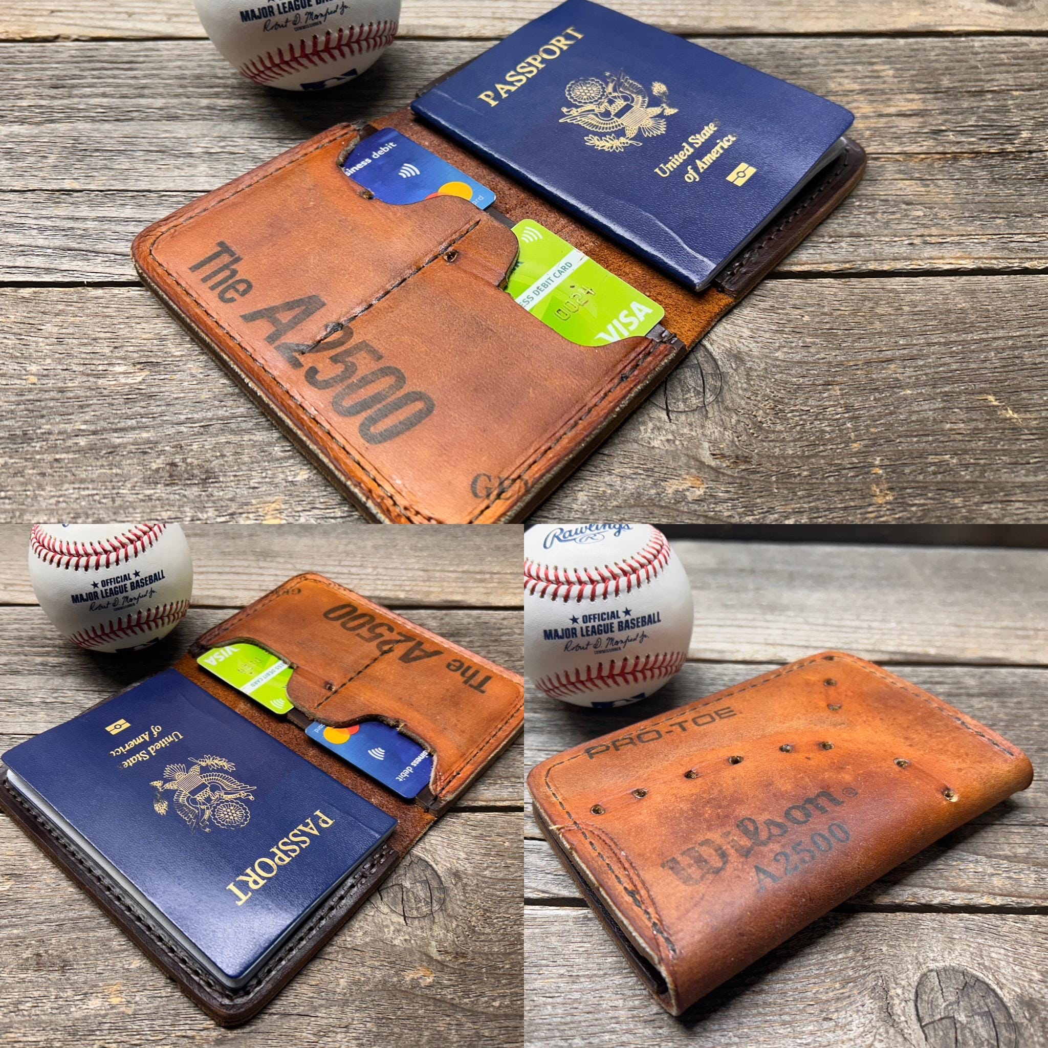 Vintage Wilson Baseball Glove Passport Cover!