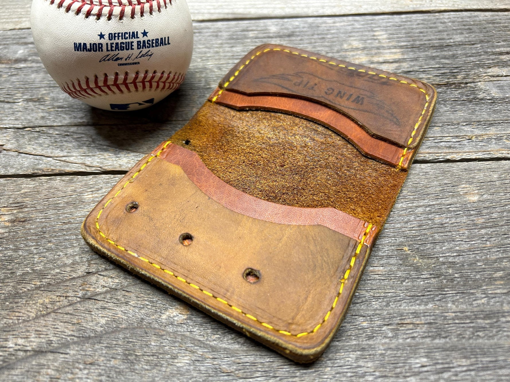 CUSTOM 4 Pocket Baseball Glove Wallet!!