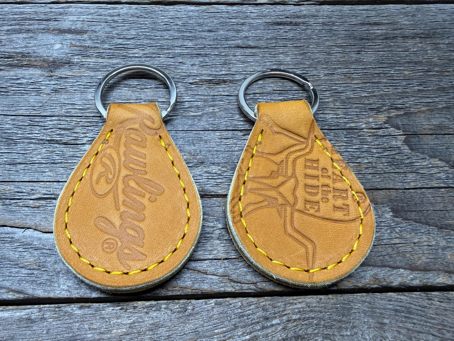 2 Pack! Rawlings Heart of the Hide Horween Baseball Glove Key Chains!
