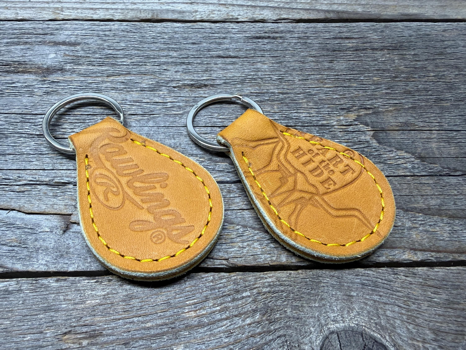 2 Pack! Rawlings Heart of the Hide Horween Baseball Glove Key Chains!