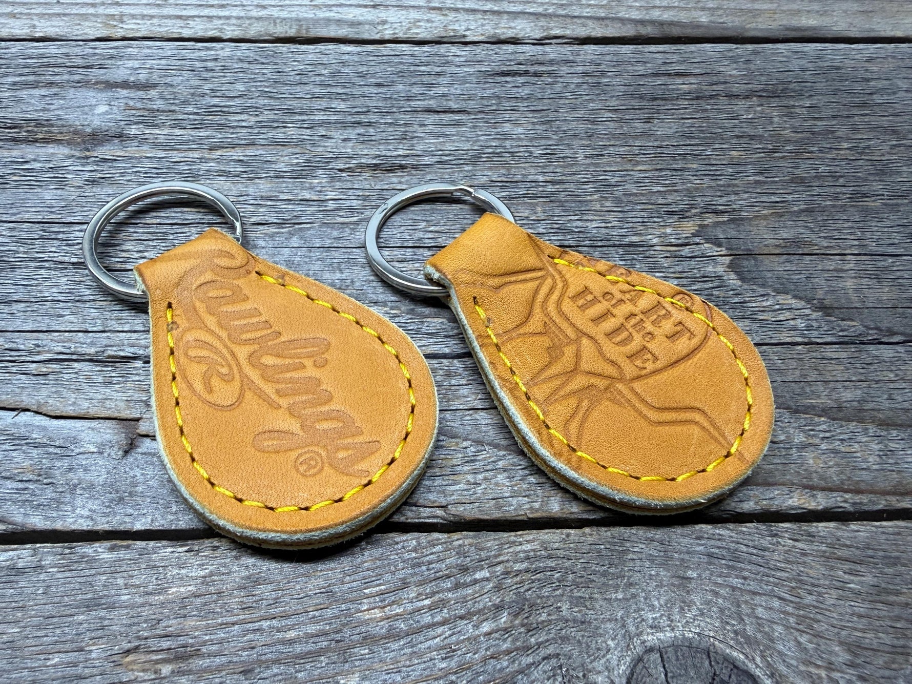 2 Pack! Rawlings Heart of the Hide Horween Baseball Glove Key Chains!