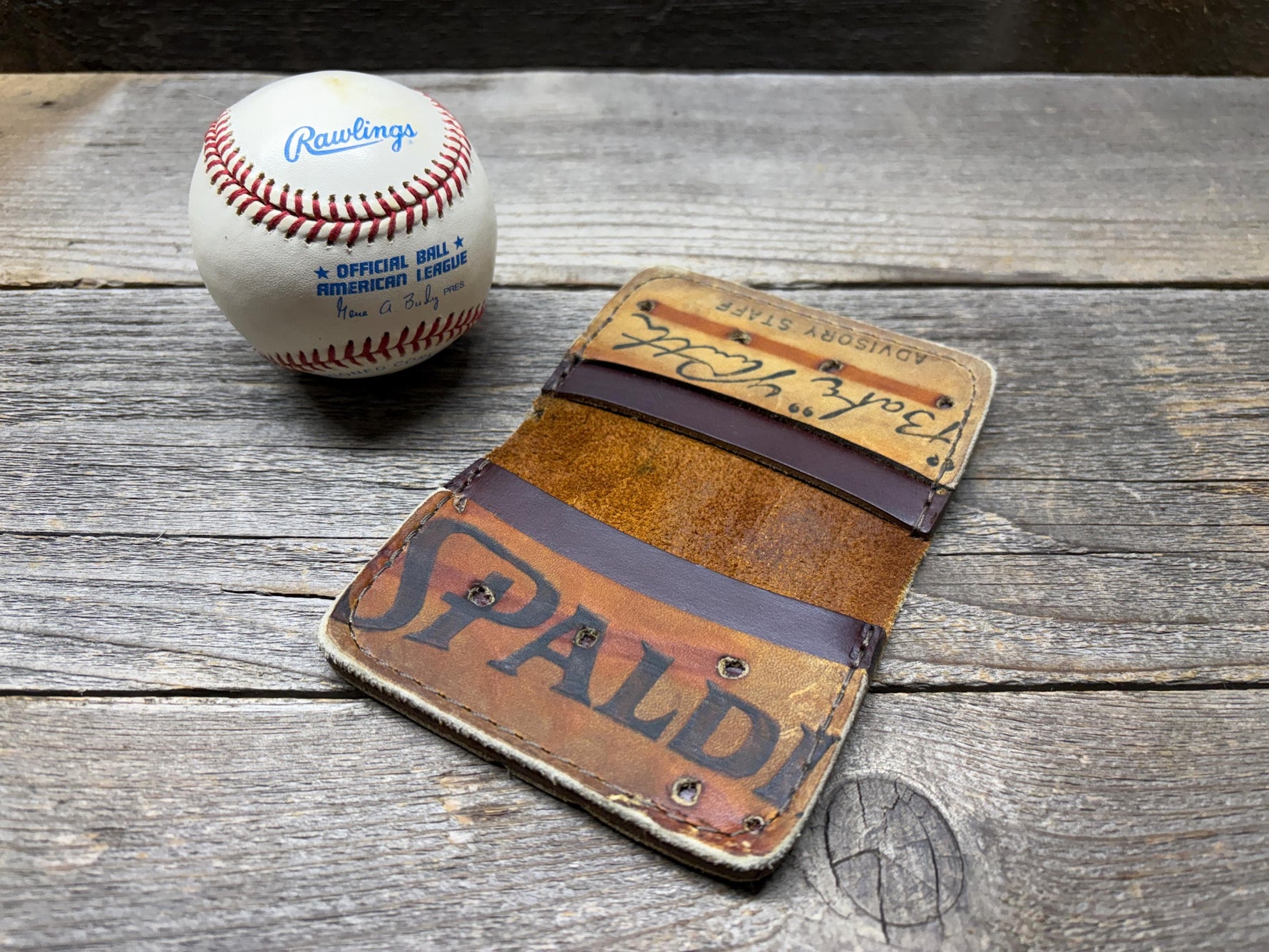 Vintage Spalding Babe Ruth Baseball Glove Wallet!!