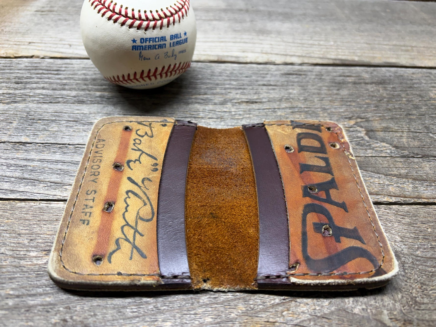 Vintage Spalding Babe Ruth Baseball Glove Wallet!!
