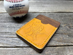 Rawlings Heart of the Hide Horween Top Loading Baseball Glove Wallet with Hidden 3rd Pocket!!