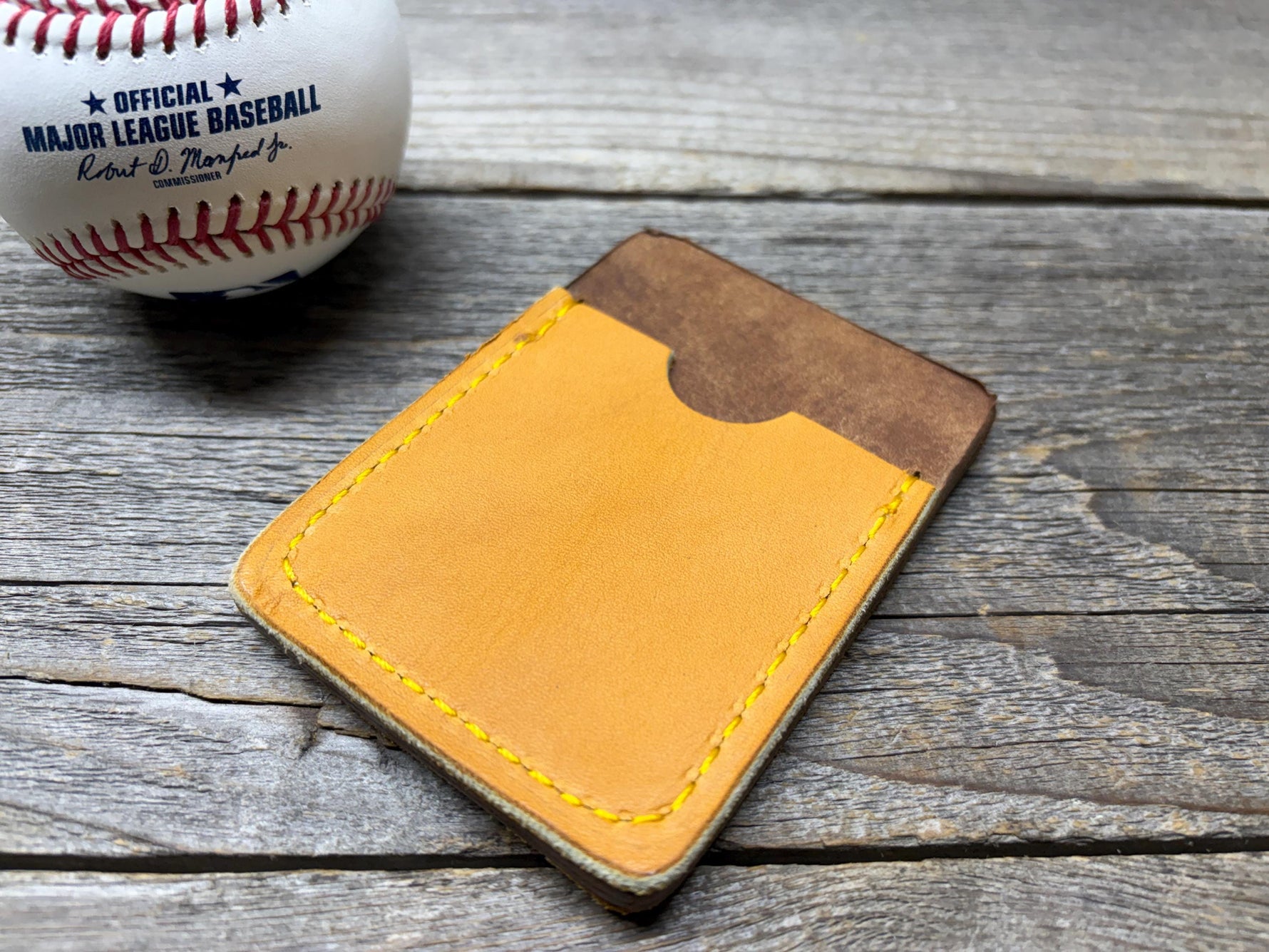 Rawlings Heart of the Hide Horween Top Loading Baseball Glove Wallet with Hidden 3rd Pocket!!