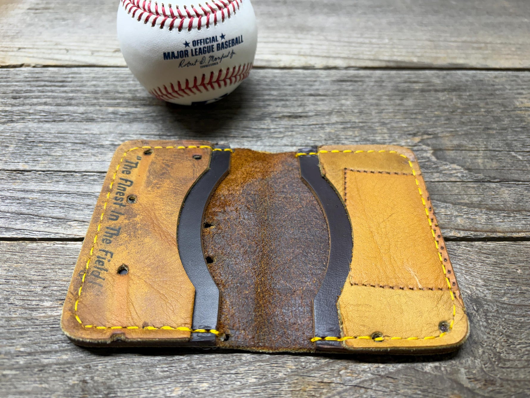 Vintage Made in USA Rawlings GGA Major League All Star Baseball Glove Wallet!
