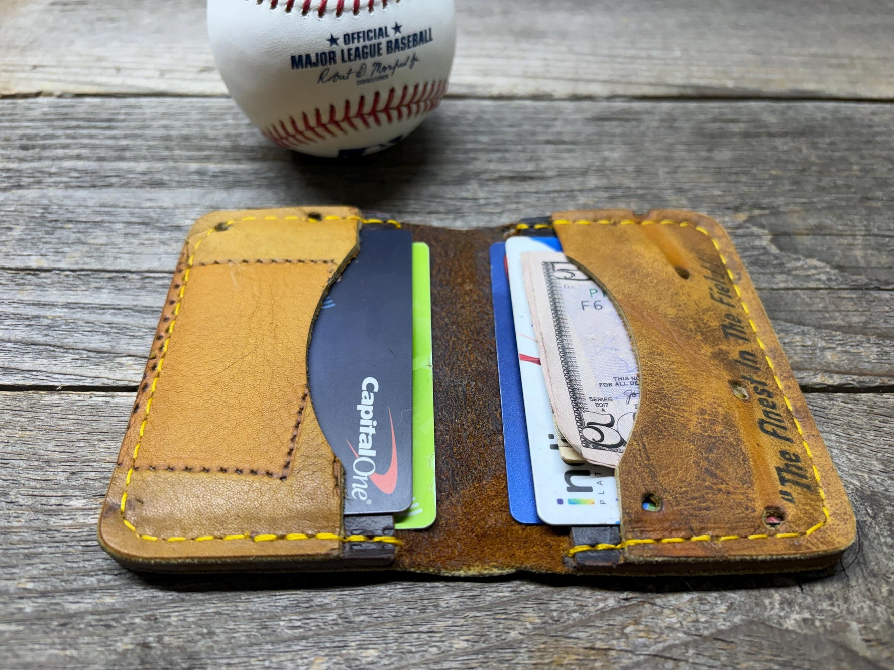 Vintage Made in USA Rawlings GGA Major League All Star Baseball Glove Wallet!