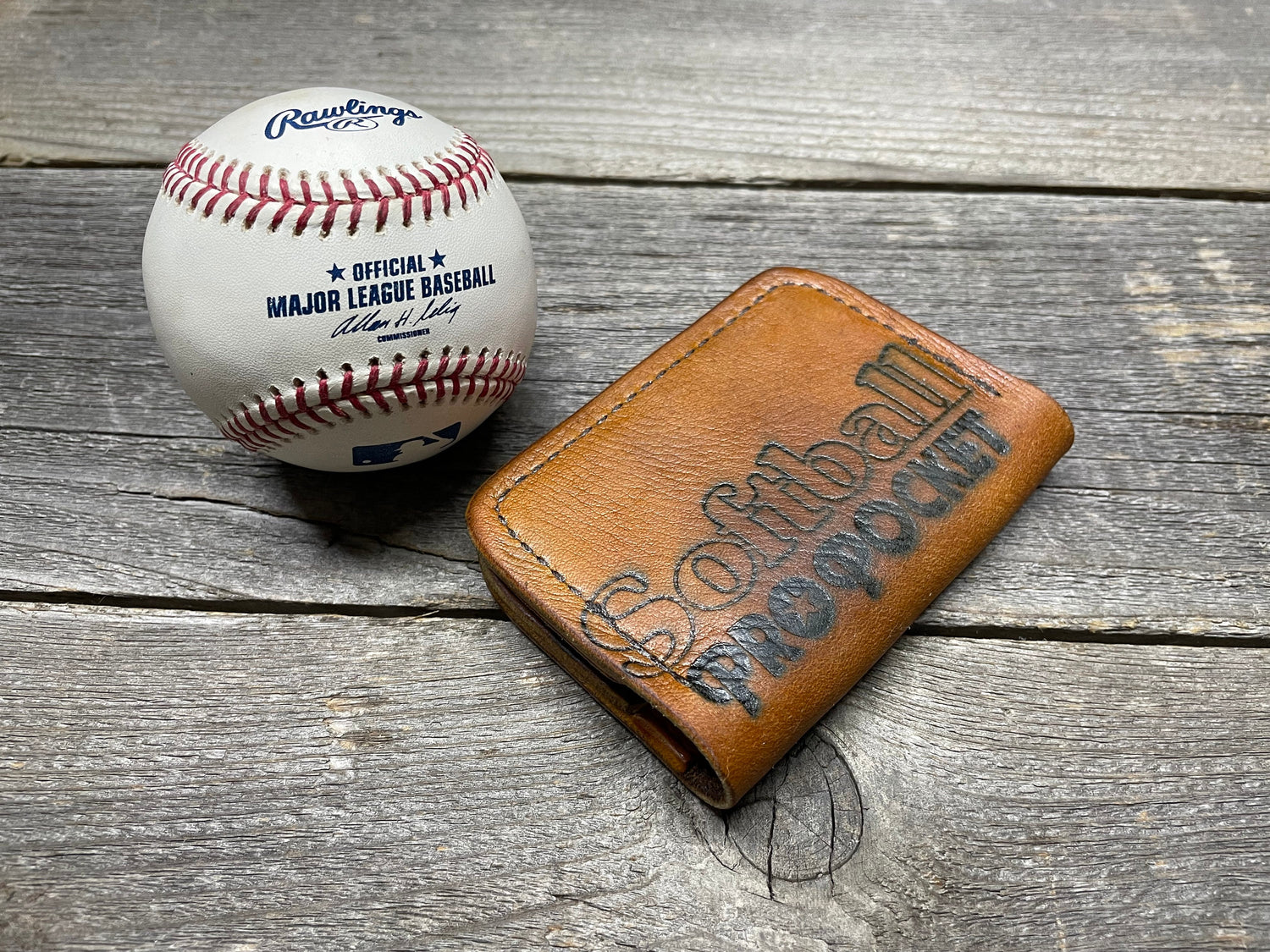 Vintage Ted Williams Softball Glove Wallet!