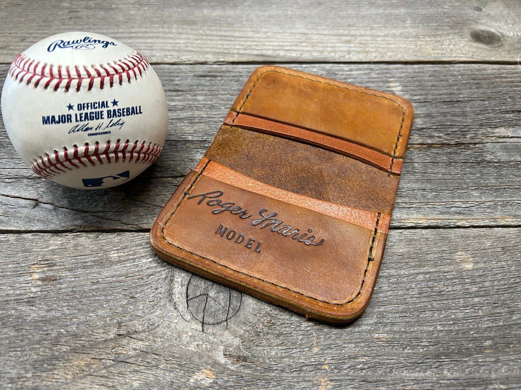 Vintage Made in the USA Spalding Roger Maris Baseball Glove Wallet!!