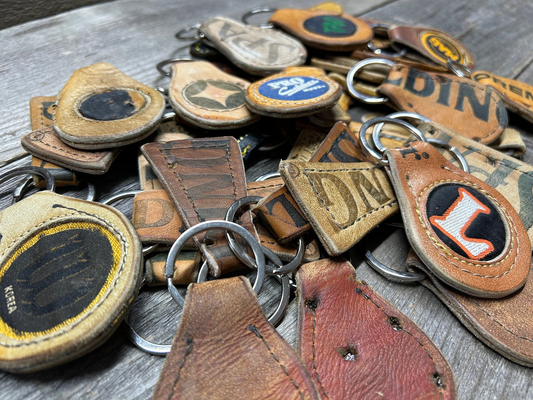 Set of Five (5) Random Baseball Glove Key Chains - Great Gift Idea!