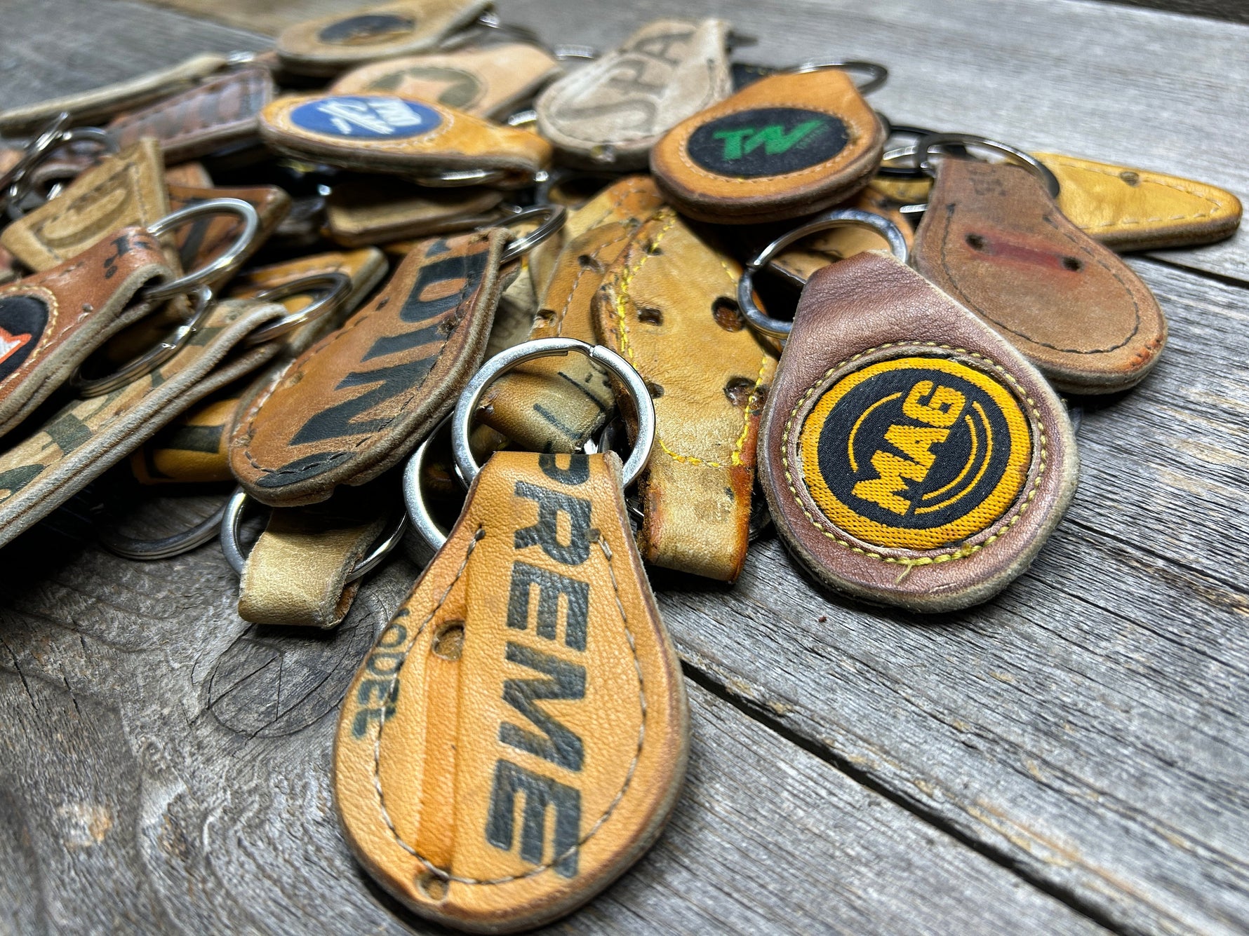 Set of Five (5) Random Baseball Glove Key Chains - Great Gift Idea!