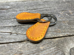 Set of 2! Horween (Heart of the Hide) Baseball key chain