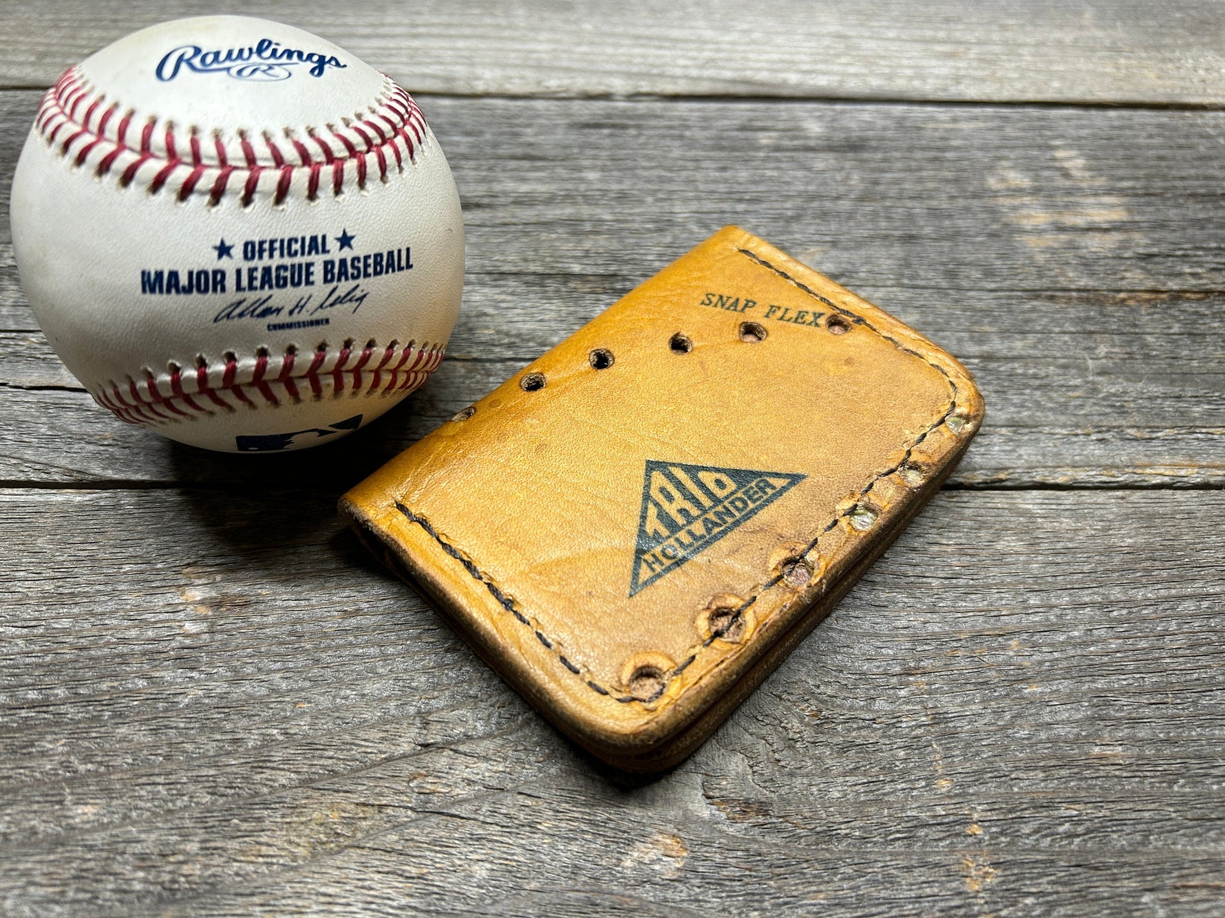 Vintage Hollander Joe DiMaggio Baseball Glove Wallet!