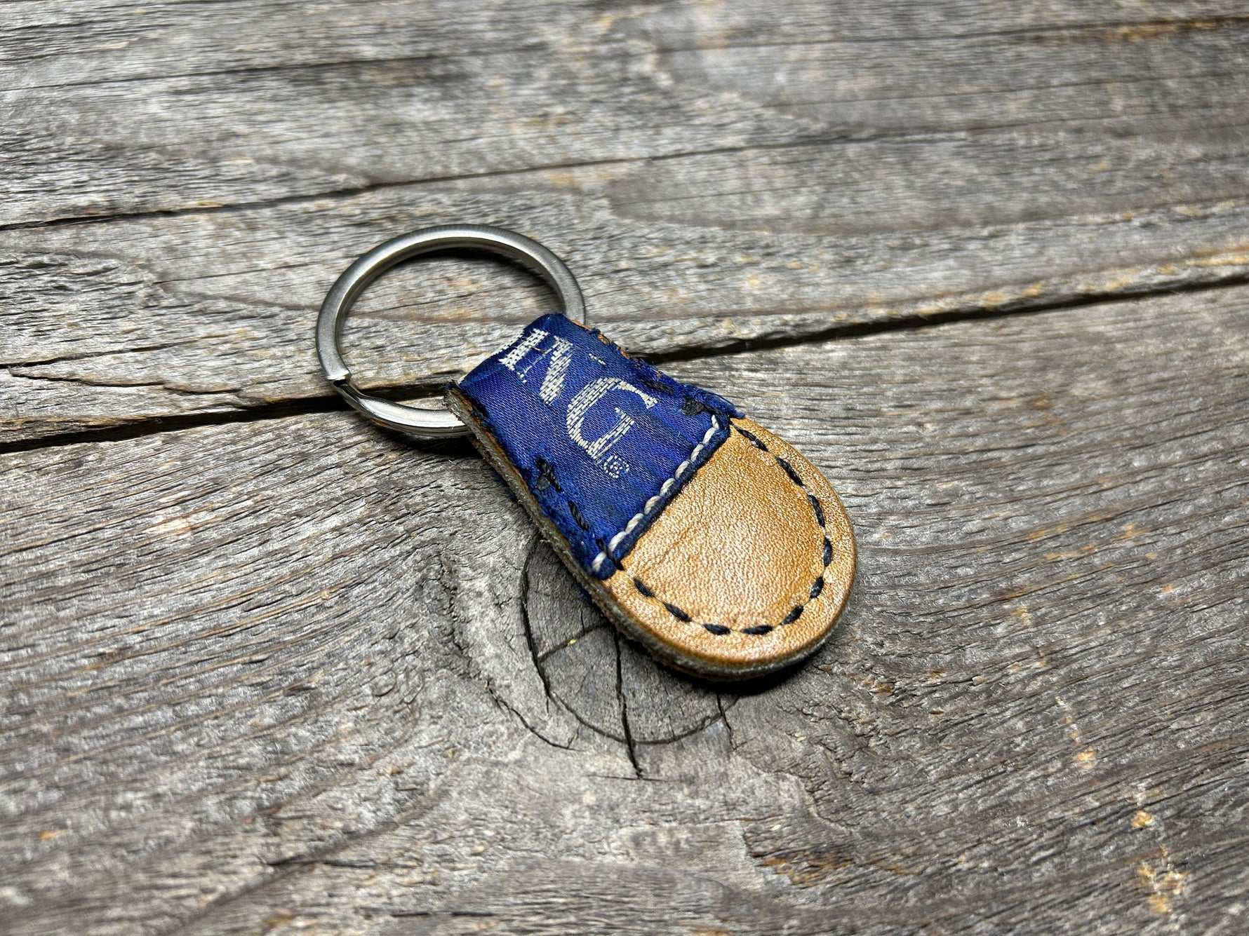 Vintage Spalding Baseball Glove key chain with Authentic Patch