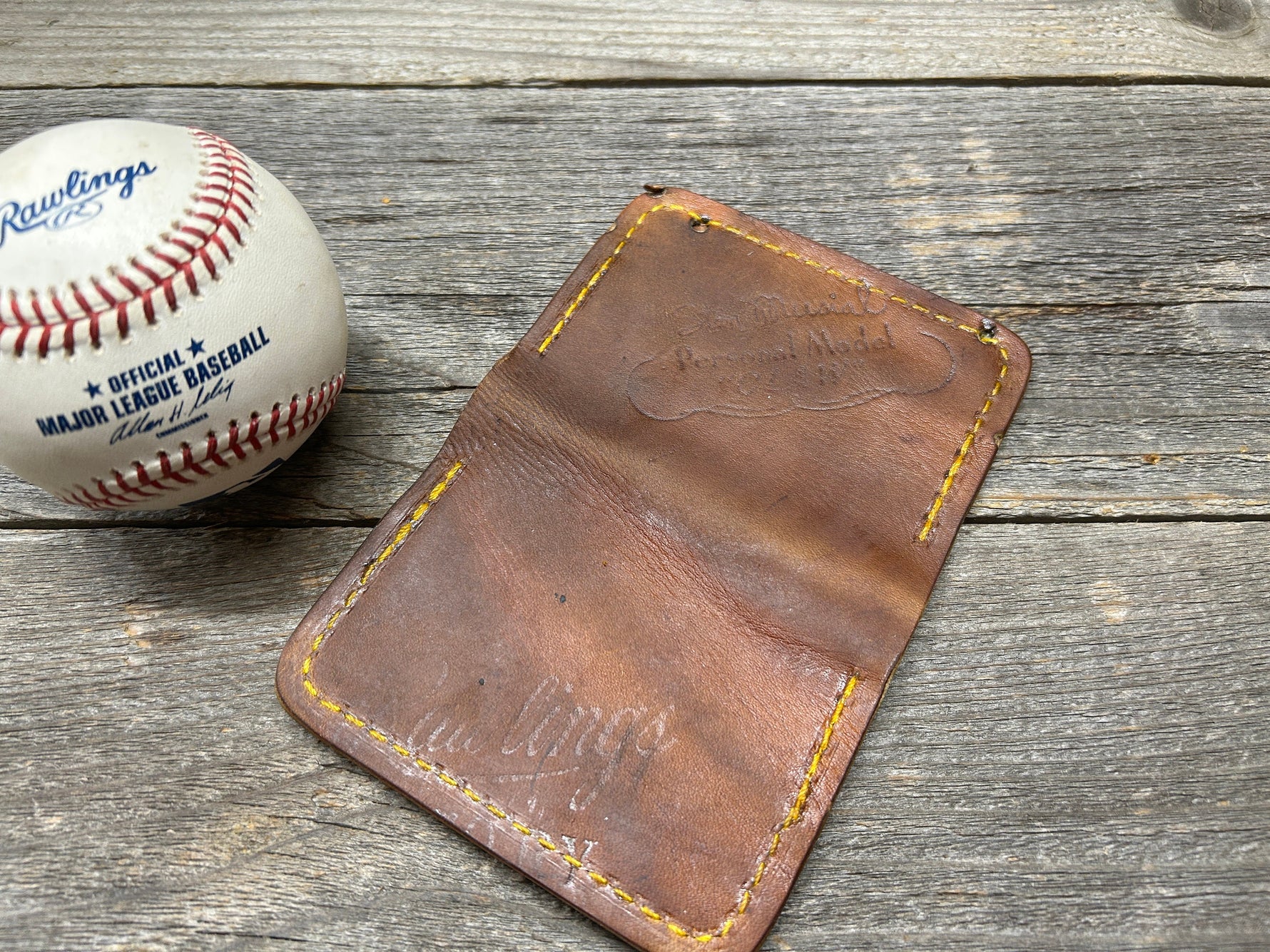 Vintage Rawlings Stan Musial Baseball Glove Wallet!