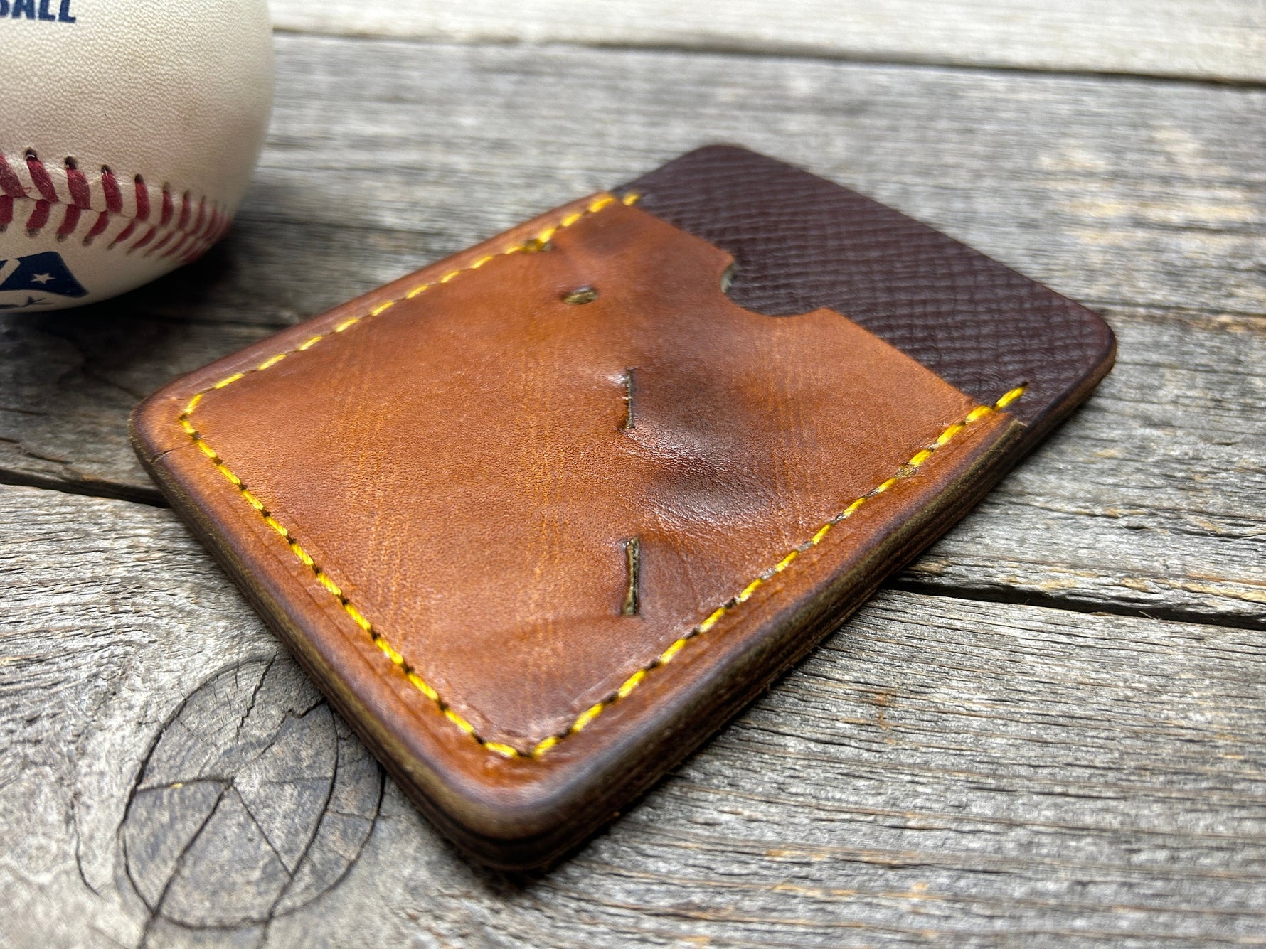 Rawlings Heart of the Hide Top Loading Baseball Glove Wallet with Hidden 3rd Pocket!!