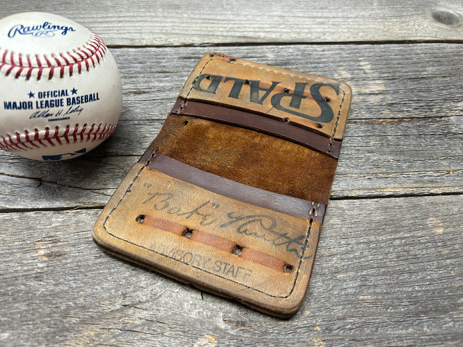 Vintage Spalding Babe Ruth Baseball Glove Wallet!!