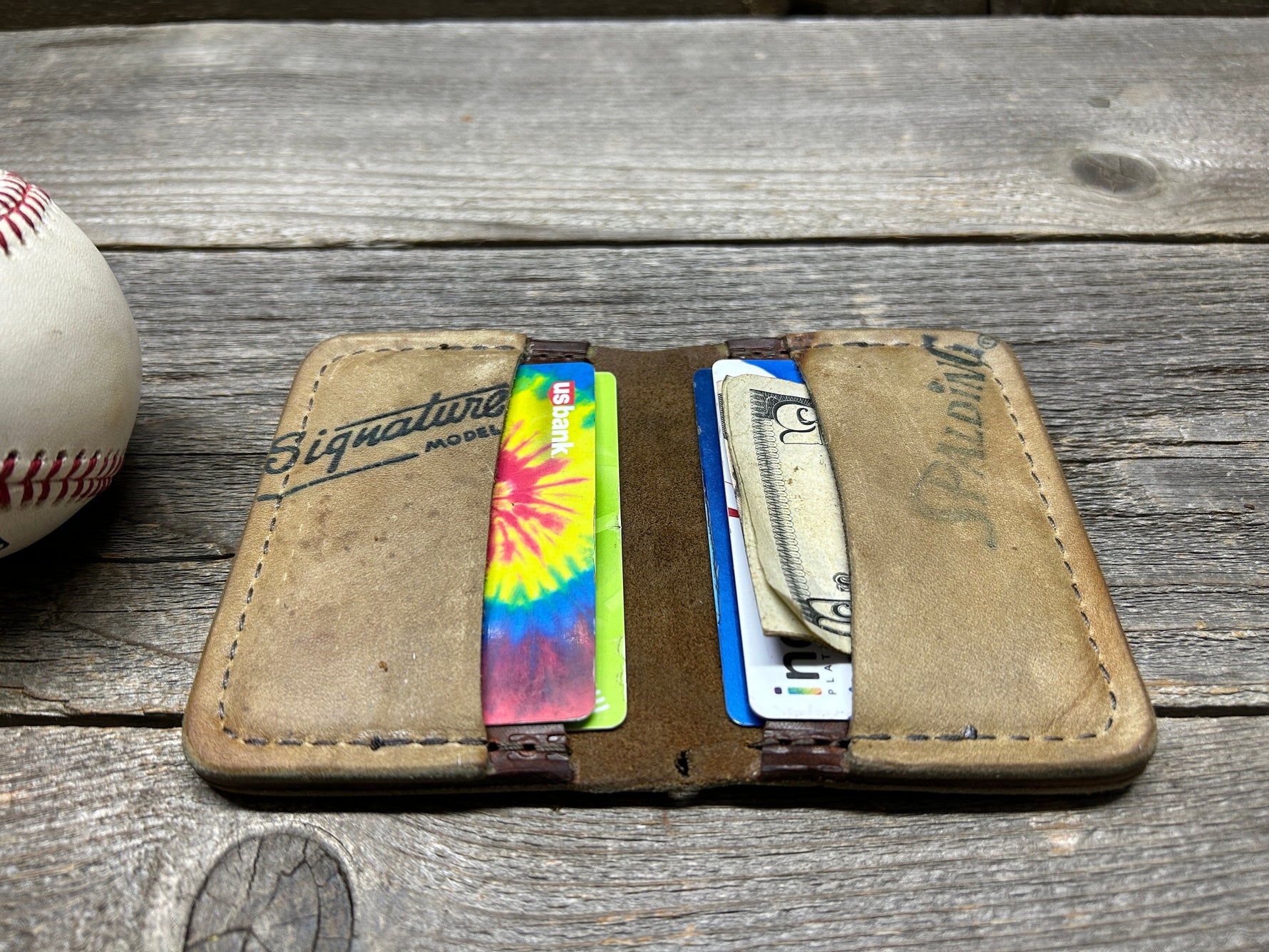 Vintage Spalding Yogi Berra Baseball Glove Wallet!