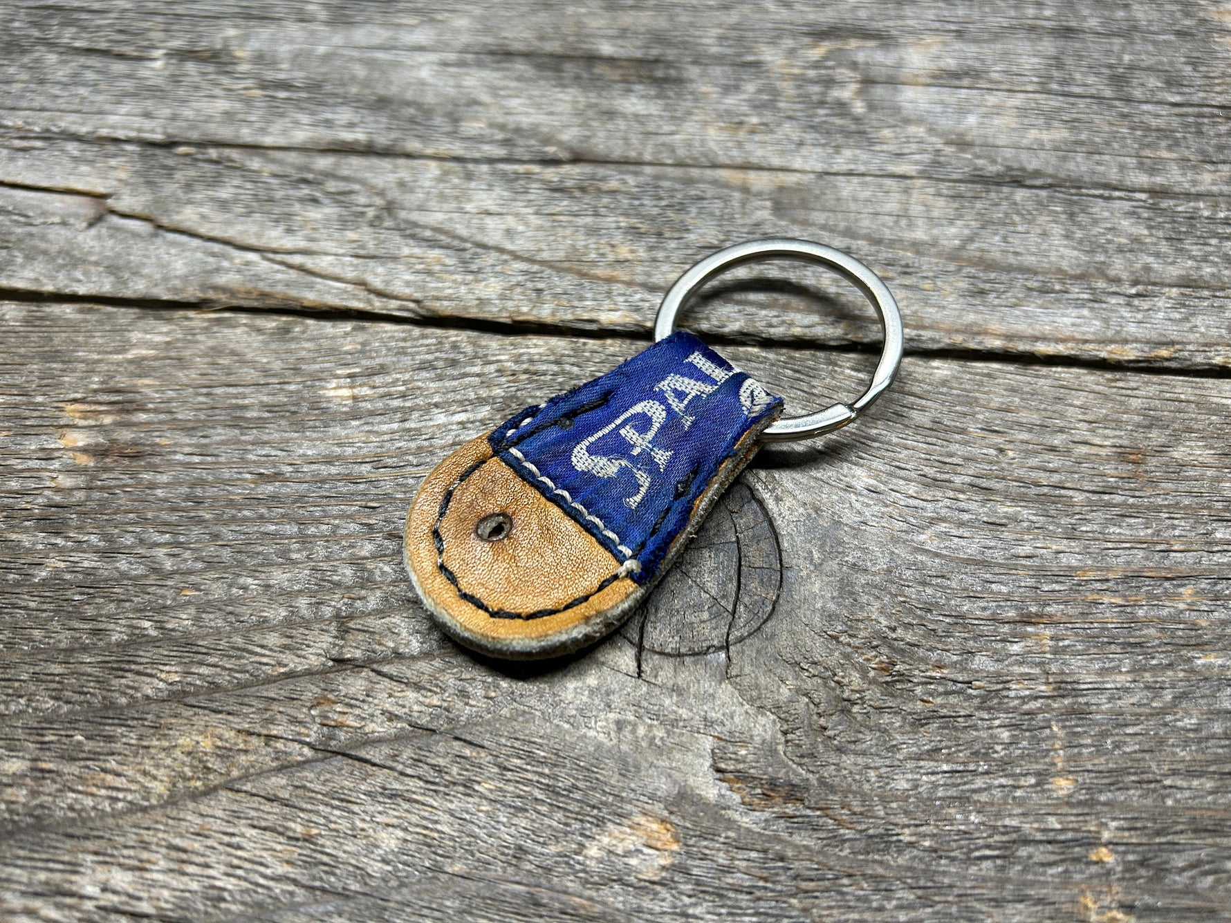 Vintage Spalding Baseball Glove key chain with Authentic Patch