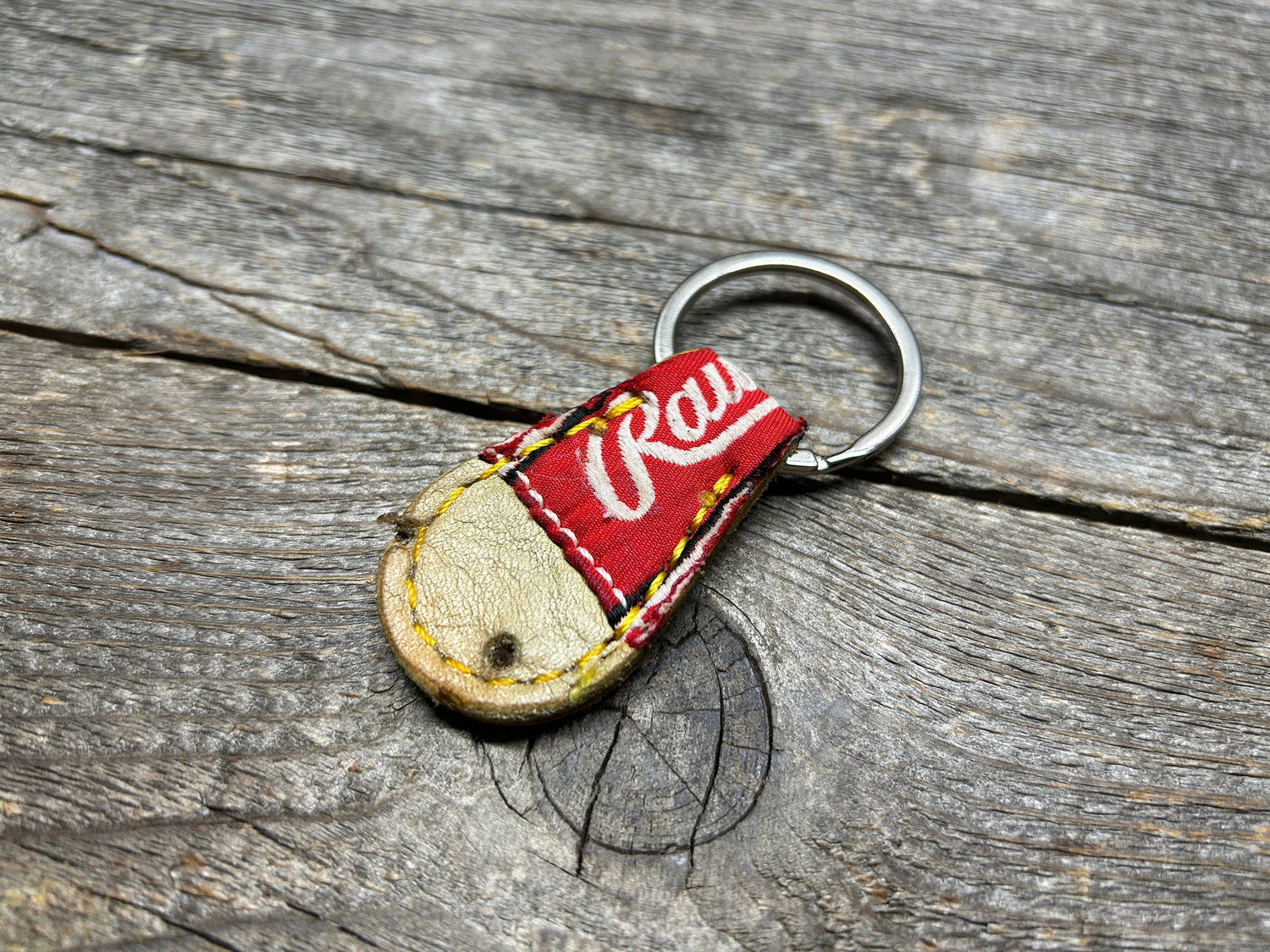 Vintage Rawlings Baseball Glove key chain with Authentic Patch