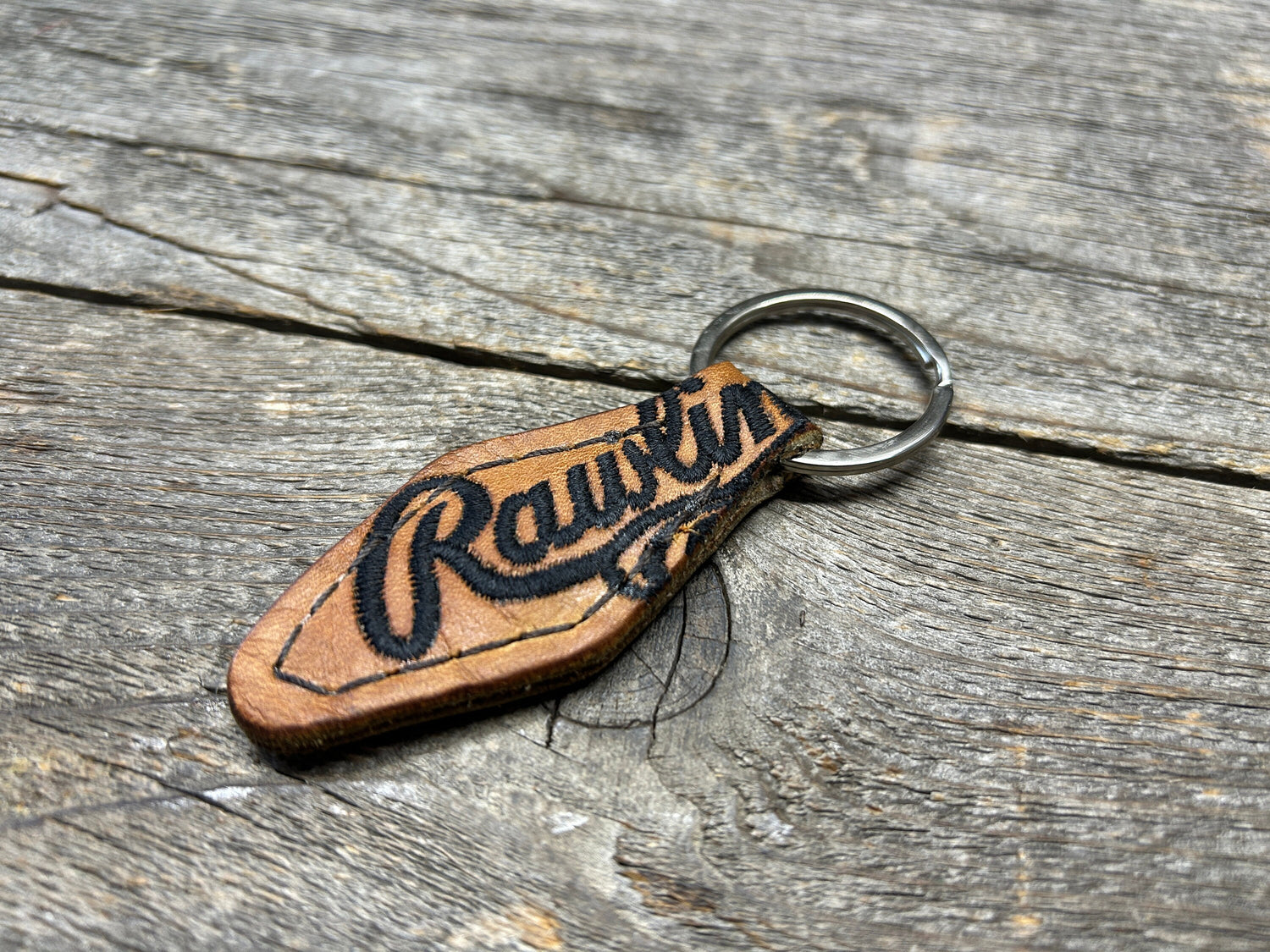 Vintage Rawlings (embroidered logo) Baseball Glove Key Chain - NEW STYLE! (vintage hotel key style)!