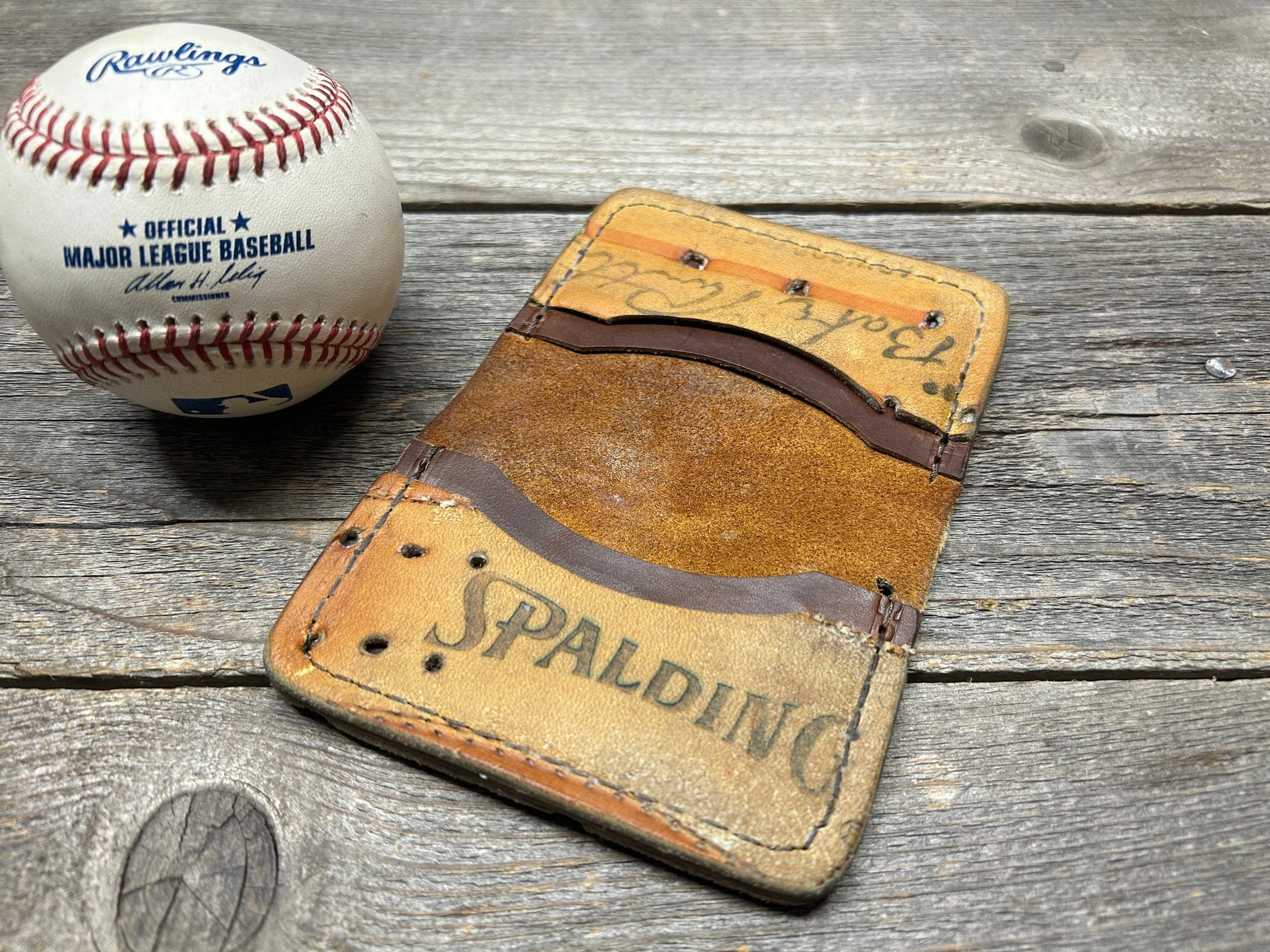 Vintage Spalding Babe Ruth Baseball Glove Wallet!!