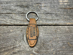 Vintage "American Cowhide" Baseball Glove Key Chain - NEW STYLE! (vintage hotel key style)!