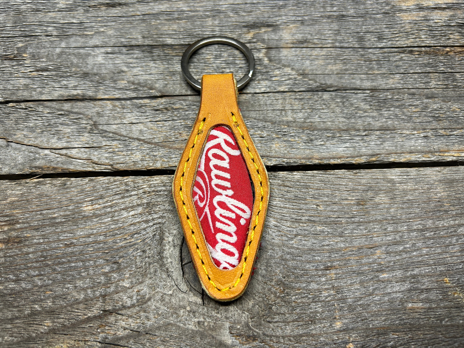 Rawlings - Horween Baseball Key Chain (vintage hotel key style)!