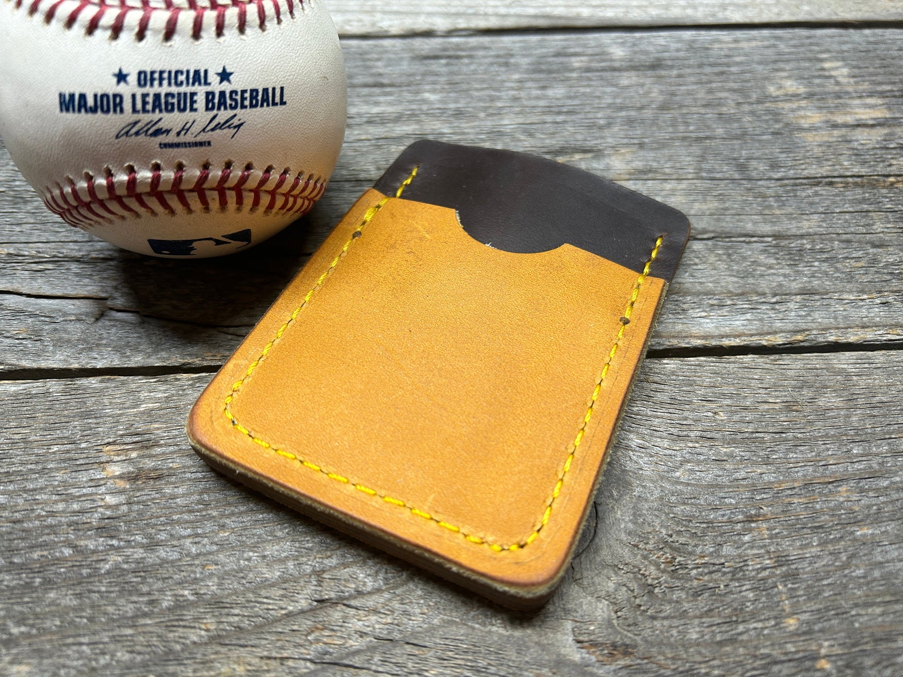 Rawlings Heart of the Hide Horween Top Loading Baseball Glove Wallet with Hidden 3rd Pocket!!