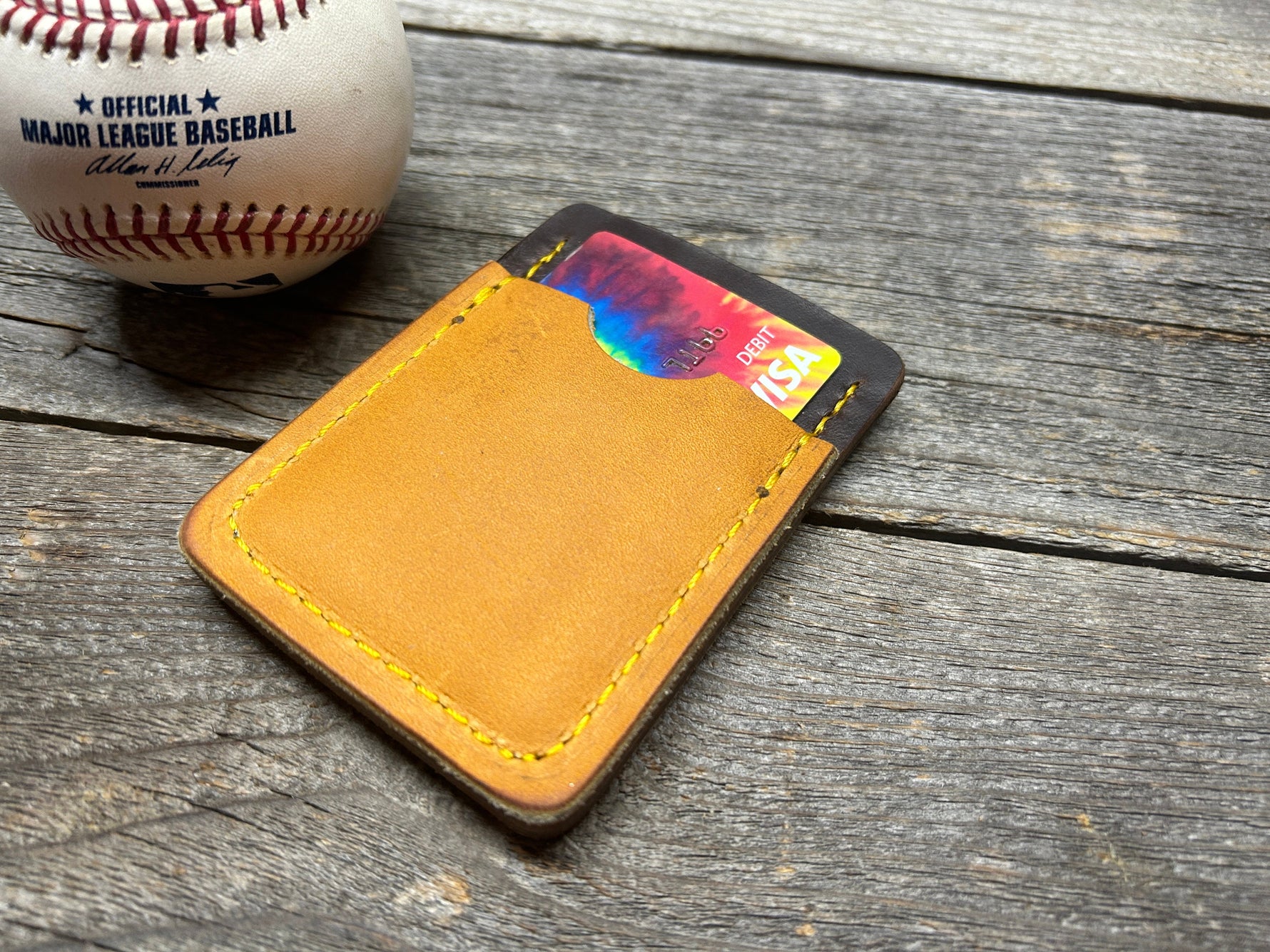 Rawlings Heart of the Hide Horween Top Loading Baseball Glove Wallet with Hidden 3rd Pocket!!