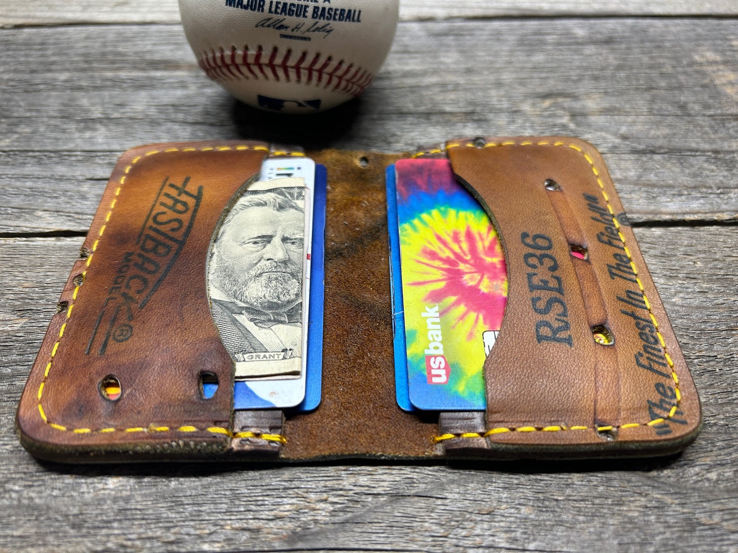 Vintage Rawlings Limited Edition Ryne Sandberg Baseball Glove Wallet!