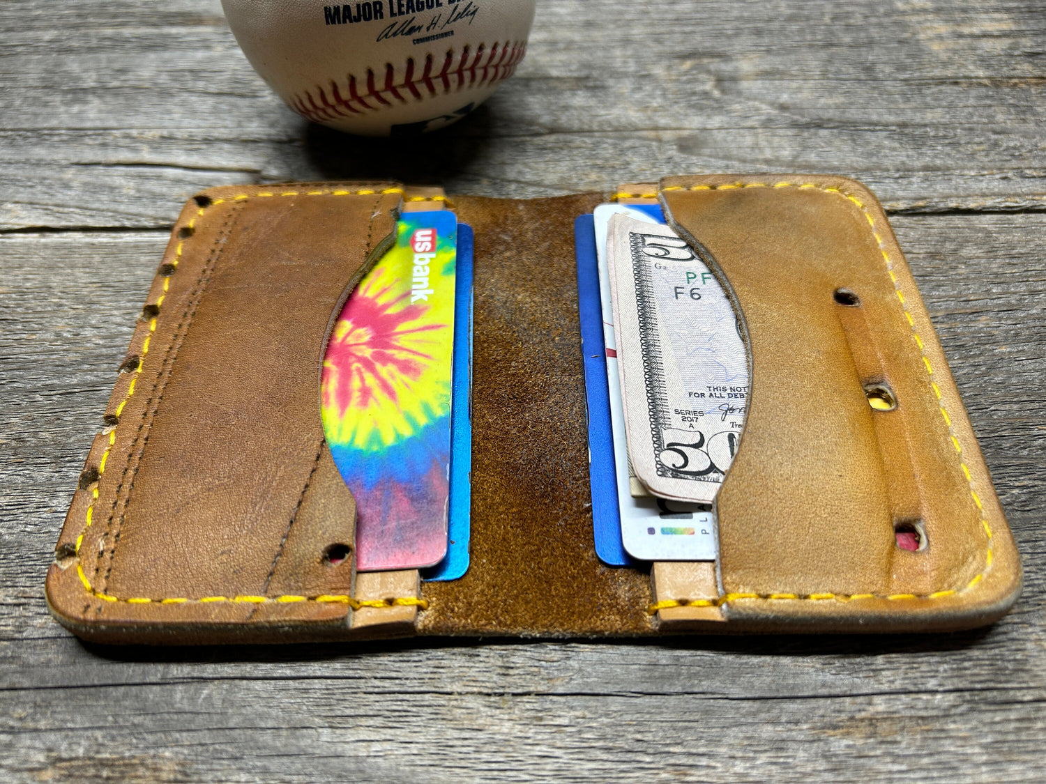 Vintage Rawlings Dale Murphy Baseball Glove Wallet!